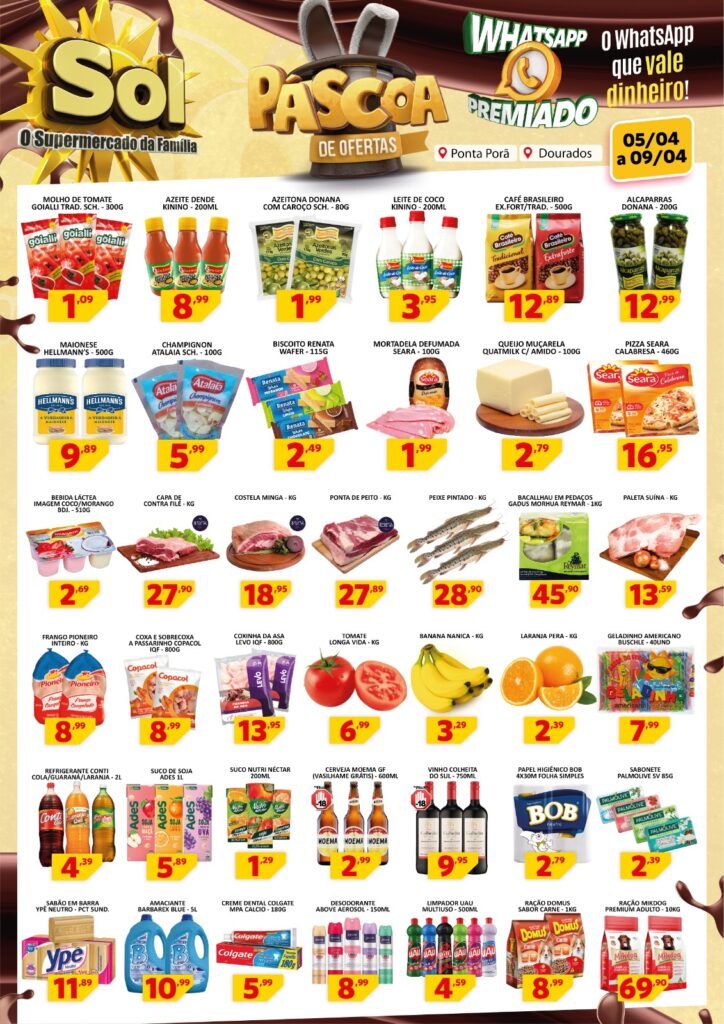 Páscoa de Ofertas no Supermercado Sol. Confira Páscoa de Ofertas no Supermercado Sol. Confira