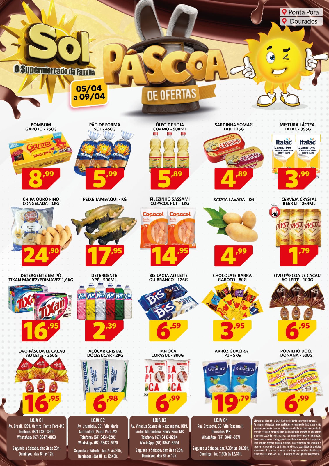 Páscoa de Ofertas no Supermercado Sol. Confira Páscoa de Ofertas no Supermercado Sol. Confira