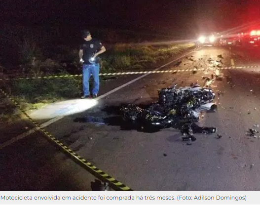 Motociclista morre após colidir com carro de passeio na MS-157 Motociclista morre após colidir com carro de passeio na MS-157