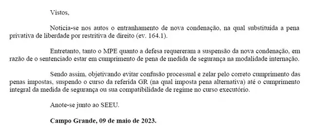 Maníaco da Cruz continua em ala psiquiátrica, pena alternativa é negada pela justiça Maníaco da Cruz continua em ala psiquiátrica, pena alternativa é negada pela justiça