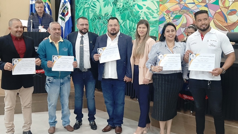 Em Ponta Porã, Câmara Municipal promoveu homenagens na sessão de 30 de maio