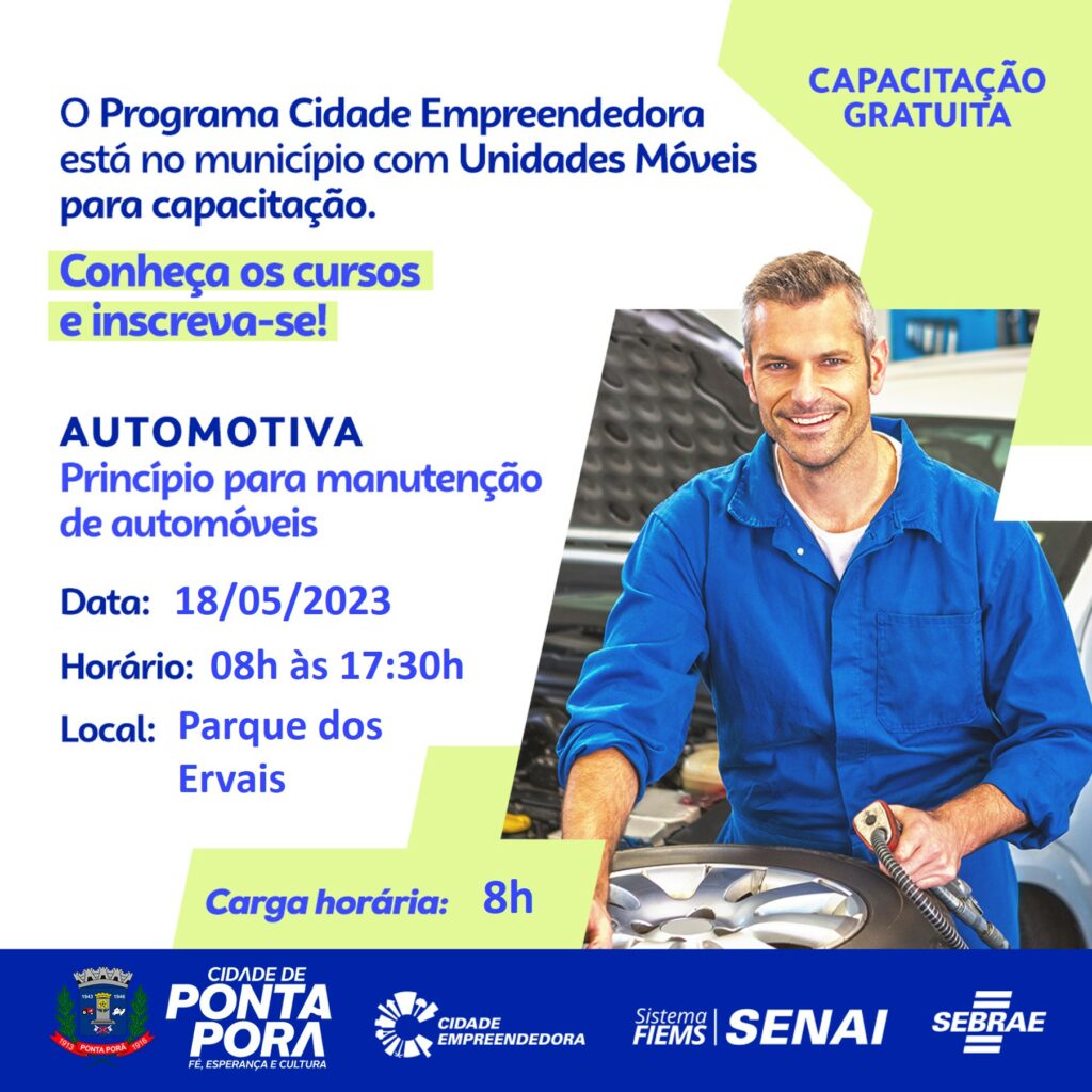 Programa Cidade Empreendedora leva capacitação itinerante para Ponta Porã