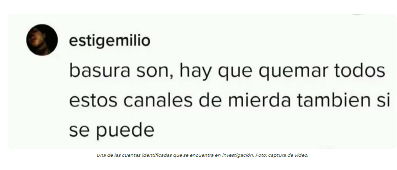 Investigan 30 perfiles de seguidores de Payo Cubas que amenazan a periodistas y medios Investigan 30 perfiles de seguidores de Payo Cubas que amenazan a periodistas y medios