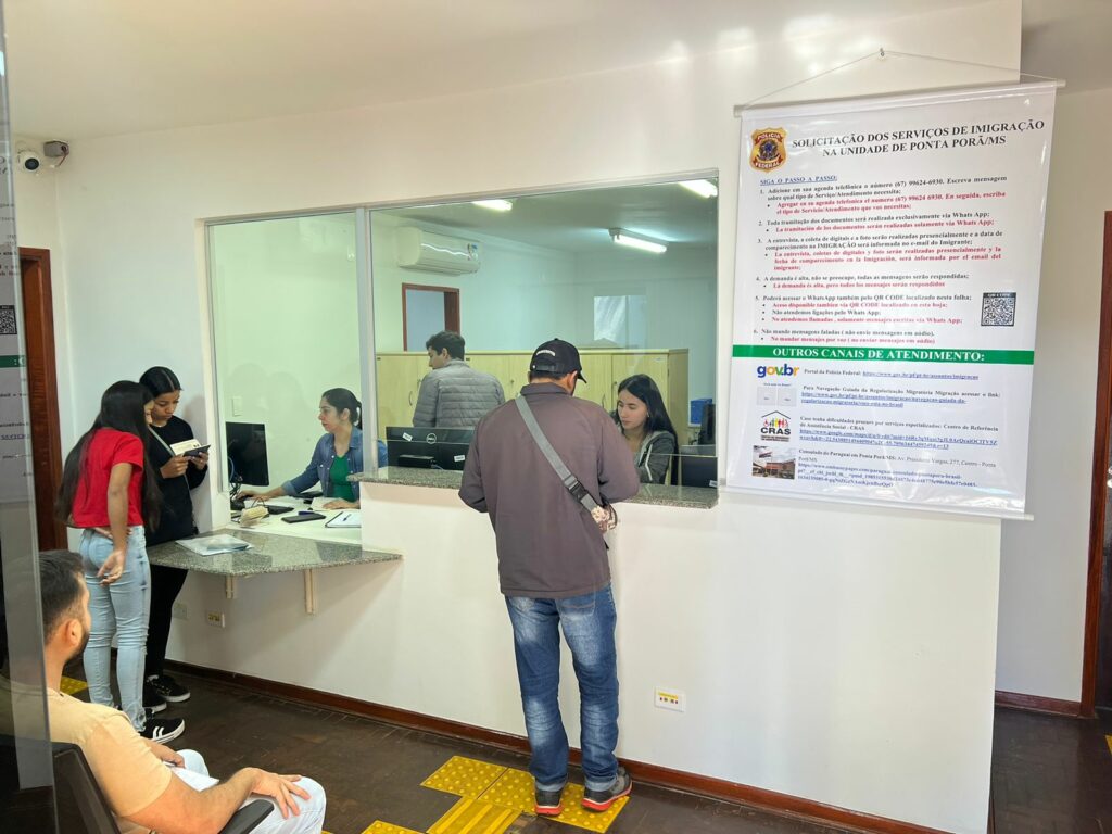 Atendimento ao estrangeiro pela PF mudou de endereço em Ponta Porã Atendimento ao estrangeiro pela PF mudou de endereço em Ponta Porã