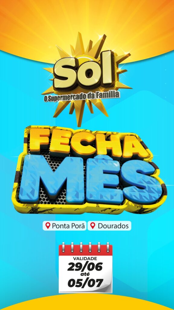 Supermercado Sol e as ofertas fecha mês