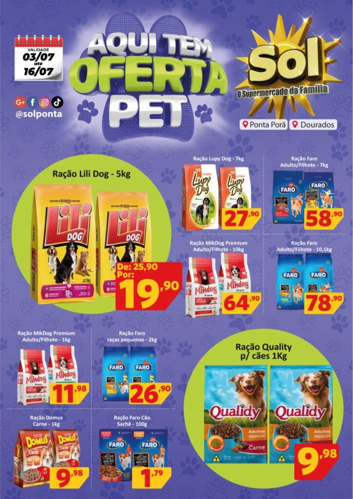 Supermercado Sol e as ofertas fecha mês, aproveite