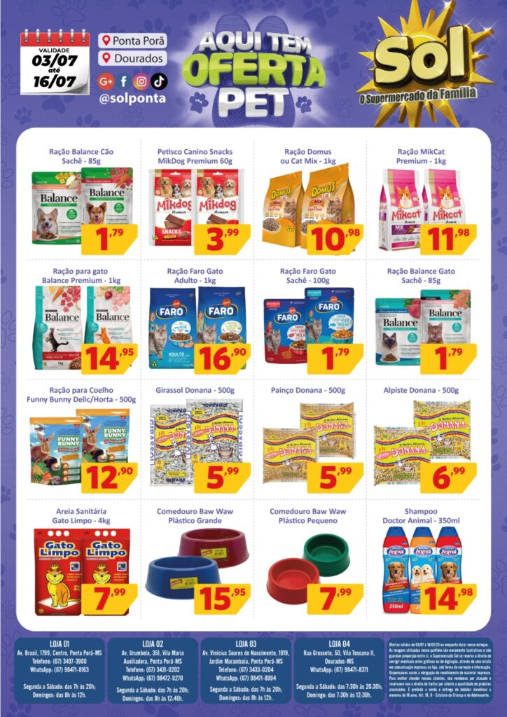 Supermercado Sol e as ofertas fecha mês, aproveite