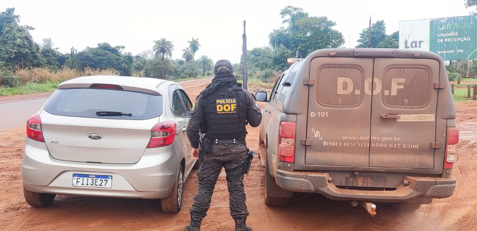 Veículo com registro criminal em São Paulo é recuperado pelo DOF
