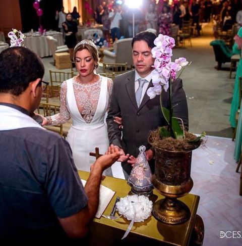 Ponta Porã: Na comemoração de seu aniversário, Bia Bordão renova votos de casamento com o amado Anderson Bordão