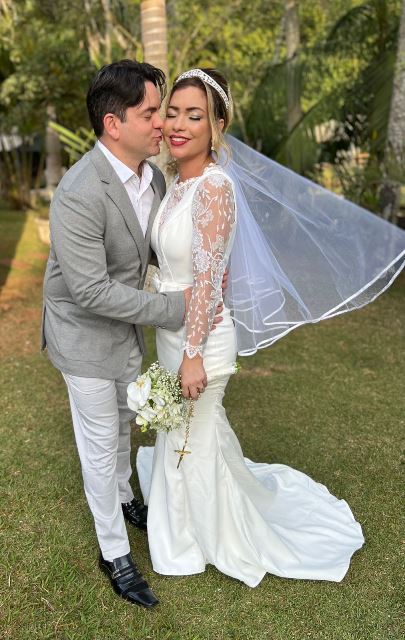 Ponta Porã: Na comemoração de seu aniversário, Bia Bordão renova votos de casamento com o amado Anderson Bordão