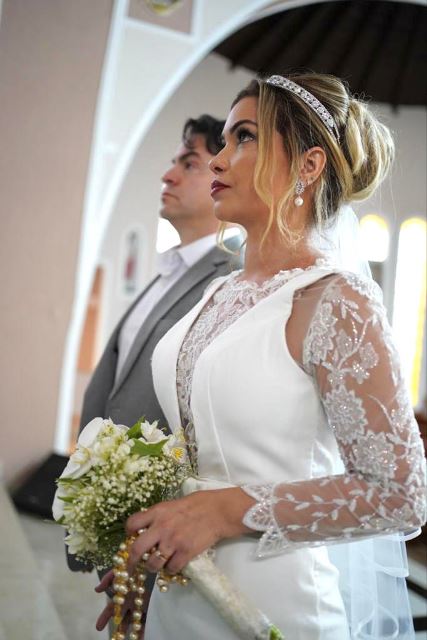 Ponta Porã: Na comemoração de seu aniversário, Bia Bordão renova votos de casamento com o amado Anderson Bordão
