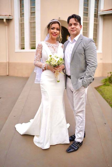 Ponta Porã: Na comemoração de seu aniversário, Bia Bordão renova votos de casamento com o amado Anderson Bordão