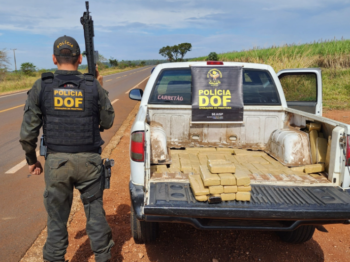 Ponta Porã: Homem que seguia com quase 200 quilos de maconha para Brasília é preso pelo DOF Ponta Porã: Homem que seguia com quase 200 quilos de maconha para Brasília é preso pelo DOF