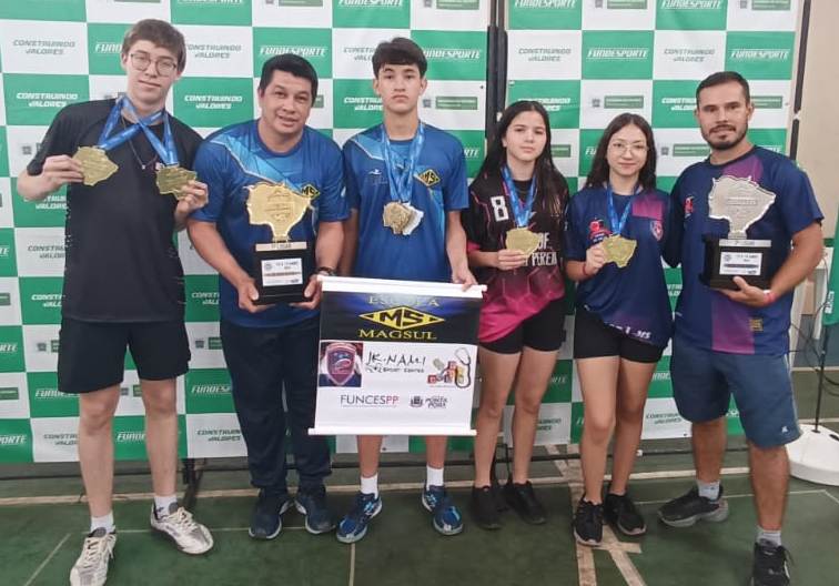 Tênis de Mesa Masculino de Ponta Porã foi campeão do JEMS Tênis de Mesa Masculino de Ponta Porã foi campeão do JEMS