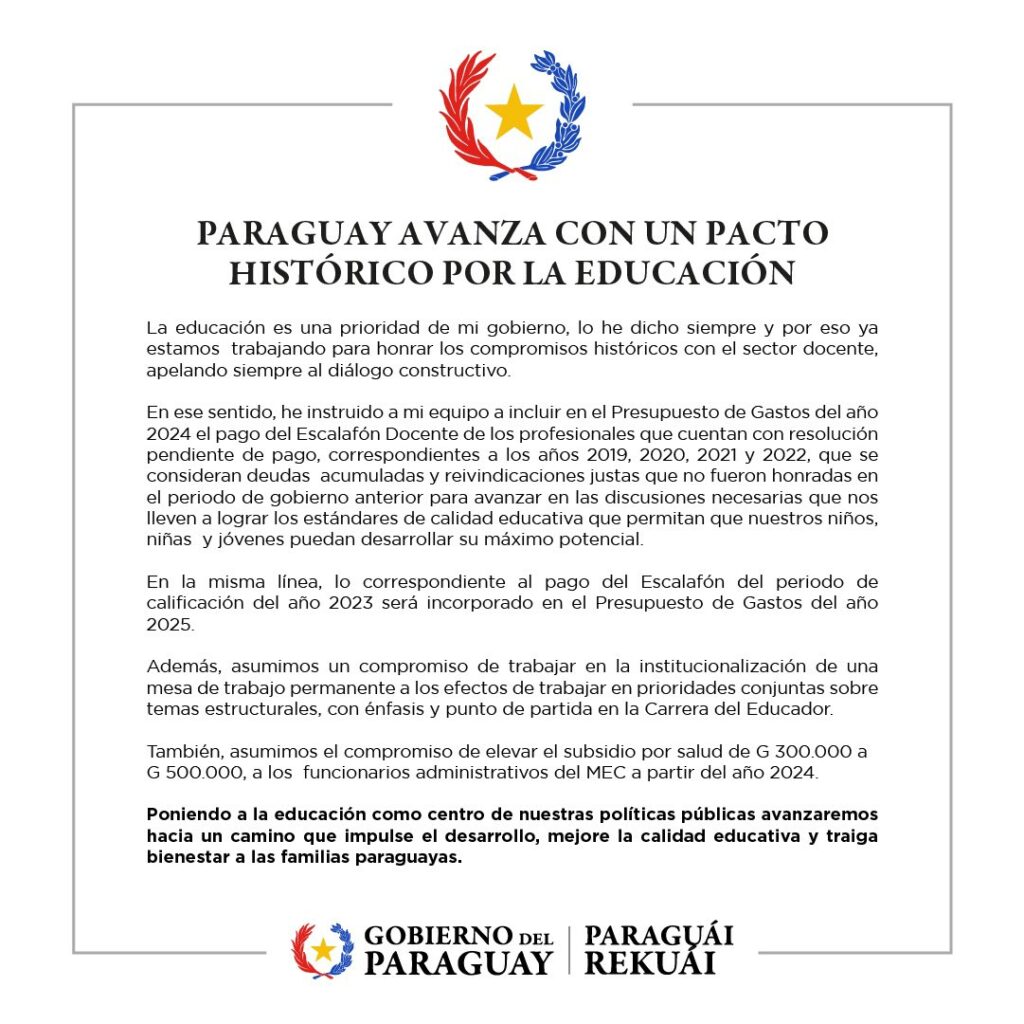 Peña destaca pacto histórico por la educación y promete honrar compromisos con docentes Peña destaca pacto histórico por la educación y promete honrar compromisos con docentes