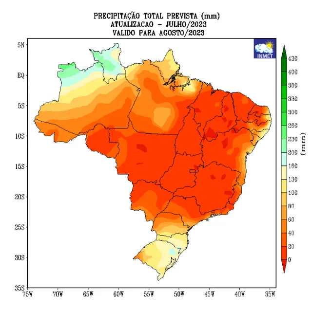 Agosto começa com 'cara' de El Niño em boa parte do país; veja onde o inverno deve ficar mais quente Agosto começa com 'cara' de El Niño em boa parte do país; veja onde o inverno deve ficar mais quente