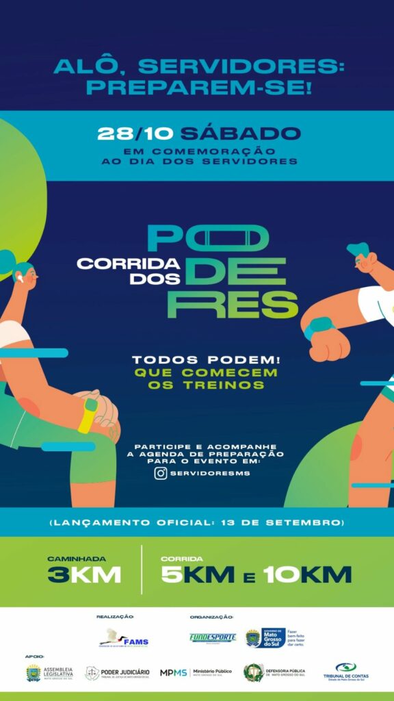 Corrida dos Poderes terá inscrição gratuita e largada na Assembleia Legislativa Corrida dos Poderes terá inscrição gratuita e largada na Assembleia Legislativa