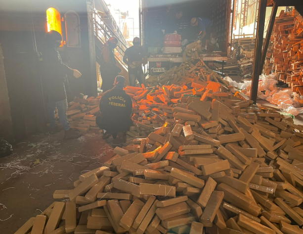 PF incinera cerca de 23 toneladas de maconha no MS PF incinera cerca de 23 toneladas de maconha no MS