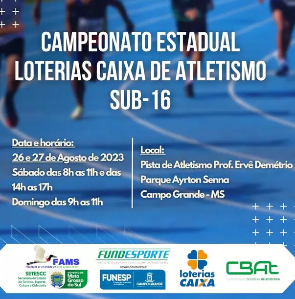 Parque Ayrton Senna recebe Estadual de atletismo sub-16 neste sábado Parque Ayrton Senna recebe Estadual de atletismo sub-16 neste sábado