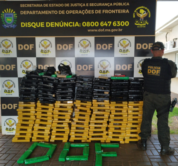 Cinco pessoas são presas pelo DOF com mais de 370 quilos de maconha Cinco pessoas são presas pelo DOF com mais de 370 quilos de maconha