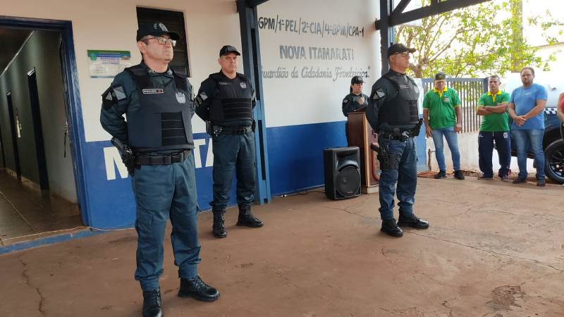 PM do Distrito de Nova Itamarati troca de comando PM do Distrito de Nova Itamarati troca de comando