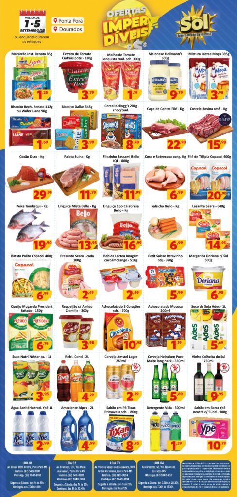Supermercado Sol as ofertas imperdíveis
