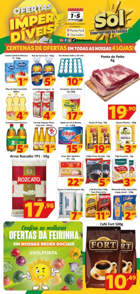 Supermercado Sol as ofertas imperdíveis