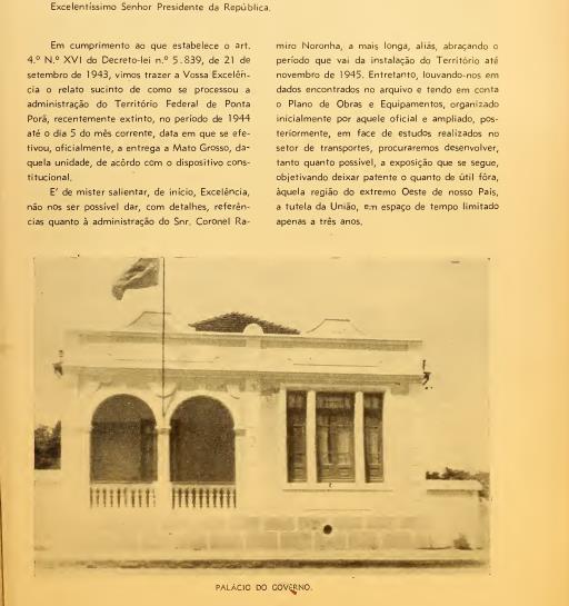 80 anos do Território Federal de Ponta Porã 1943 - 1946