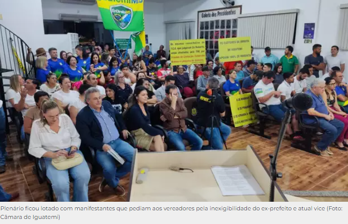 Câmara de Iguatemi acata decisão de TCE e vice-prefeito fica inelegível Câmara de Iguatemi acata decisão de TCE e vice-prefeito fica inelegível