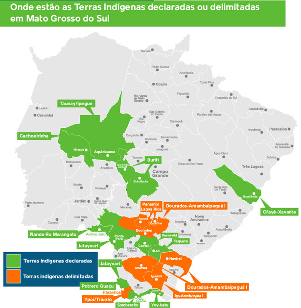 Se marco temporal passar, 49% das terras indígenas podem ser impactadas em MS Se marco temporal passar, 49% das terras indígenas podem ser impactadas em MS
