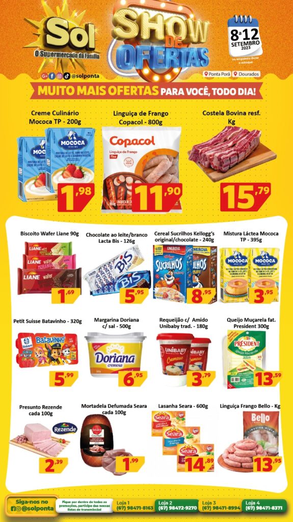 Supermercado Sol e o show de ofertas