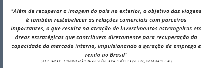 Planalto alega ‘agenda de viagens’ para justificar gastos de R$ 8 mi no cartão corporativo de Lula Planalto alega ‘agenda de viagens’ para justificar gastos de R$ 8 mi no cartão corporativo de Lula