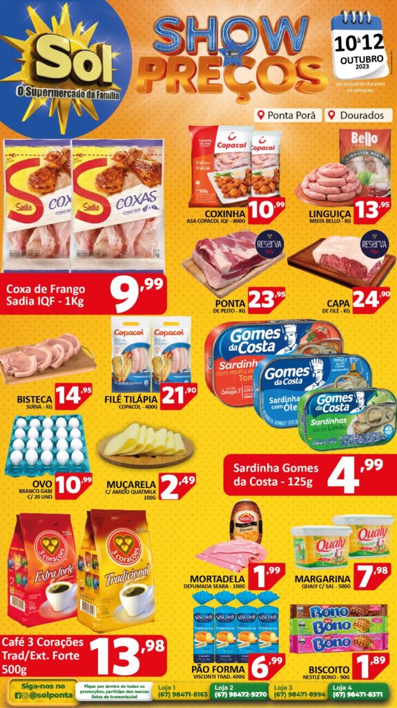 Supermercado Sol e o show de preços baixos
