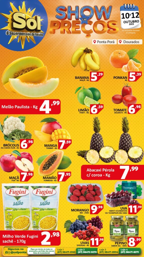 Supermercado Sol e o show de preços baixos