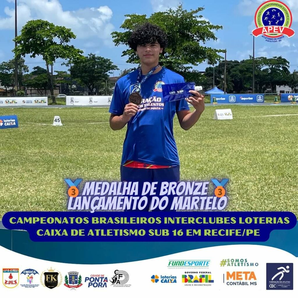 APEV participou do Campeonato Brasileiro Interclubes Loterias Caixa de Atletismo Sub 16 APEV participou do Campeonato Brasileiro Interclubes Loterias Caixa de Atletismo Sub 16