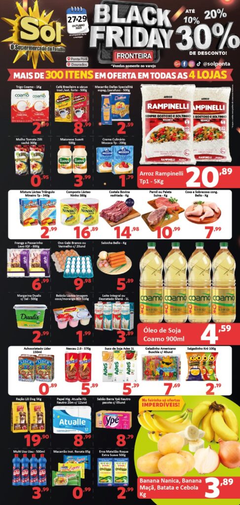 Supermercado Sol e as ofertas do 'Black Friday'