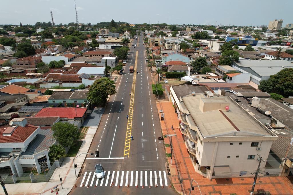 Rua Antônio João recebe sinalização e tem trecho concluído em Ponta Porã Rua Antônio João recebe sinalização e tem trecho concluído em Ponta Porã