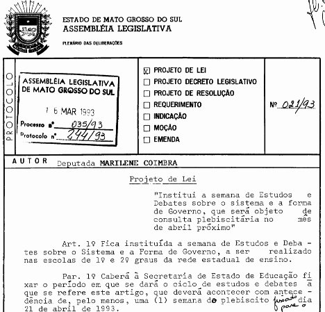 Proclamação da República: Há 30 anos, MS ajudou a manter a forma de governo