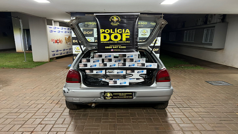 Carros com contrabando e descaminho são apreendidos pelo DOF em Ponta porã e Dourados