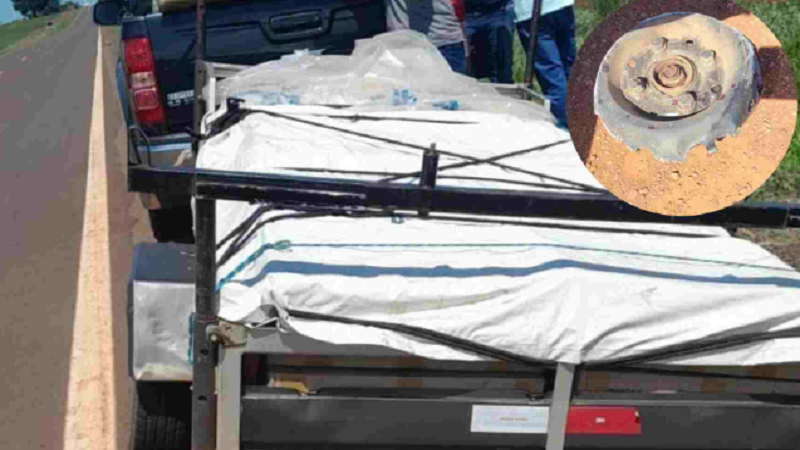 Motorista morre ao ser atingido por roda que se soltou de carretinha na BR-060 Motorista morre ao ser atingido por roda que se soltou de carretinha na BR-060