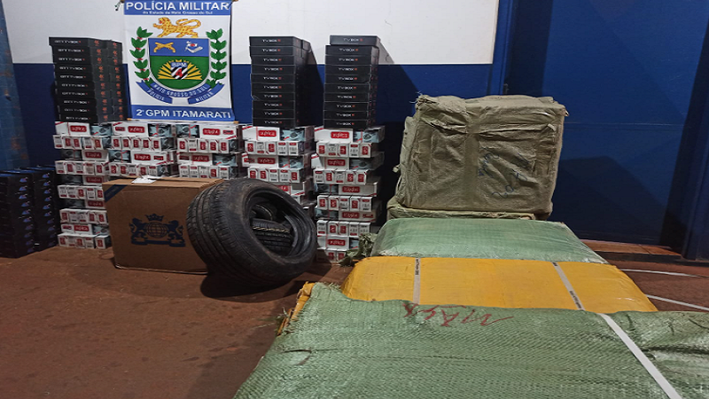 Nova Itamarati: PM apreende veículo com produtos de contrabando e descaminho Nova Itamarati: PM apreende veículo com produtos de contrabando e descaminho