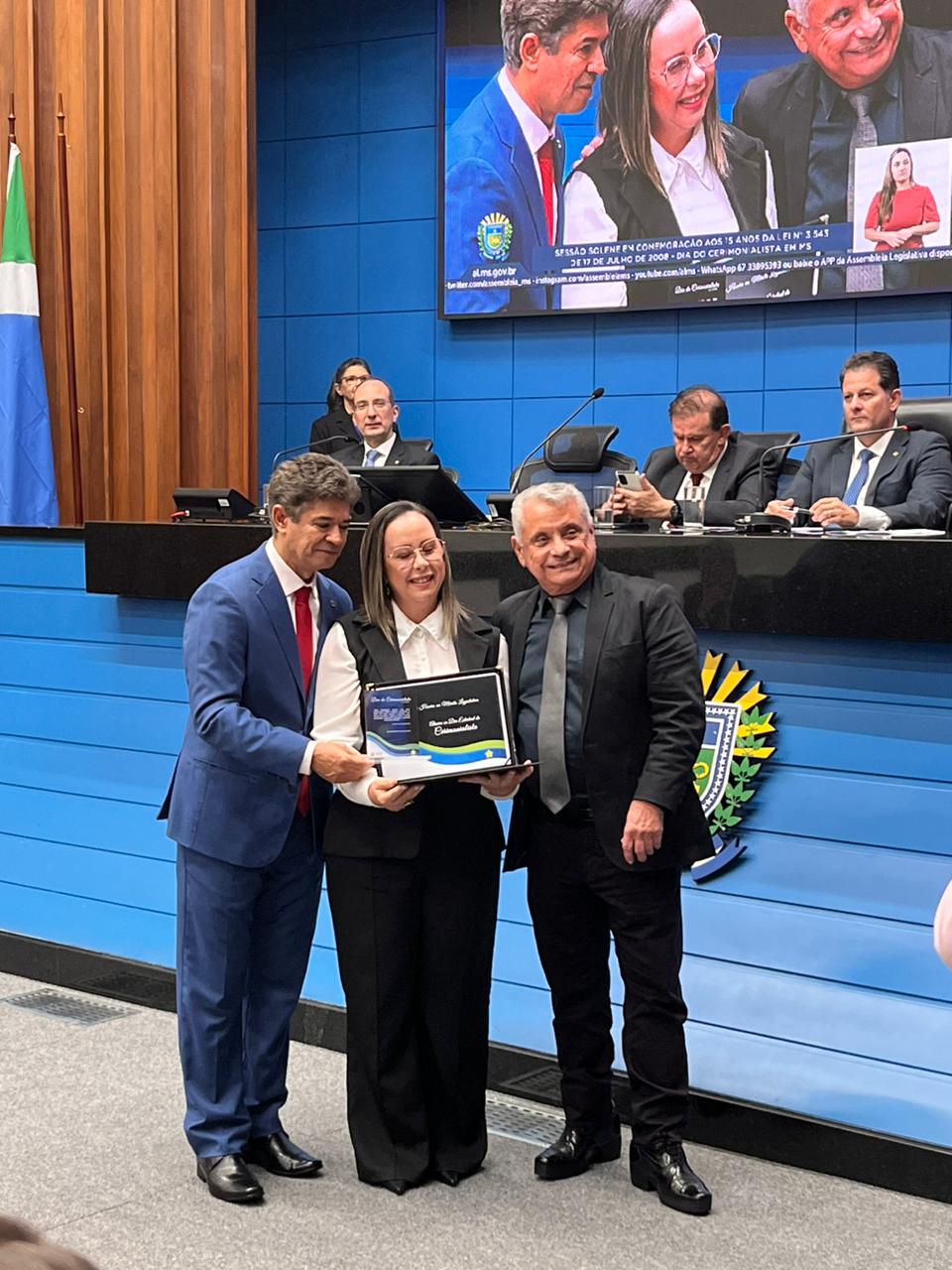 Cerimonialistas da Prefeitura de Ponta Porã, recebem homenagem da Assembleia Legislativa Cerimonialistas da Prefeitura de Ponta Porã, recebem homenagem da Assembleia Legislativa