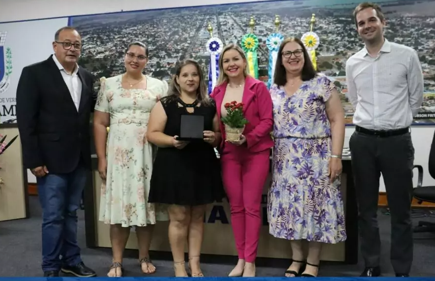 Educadores destaques de Amambai são homenageados na Sessão Solene “Professora Viviane Scalon Fachin”