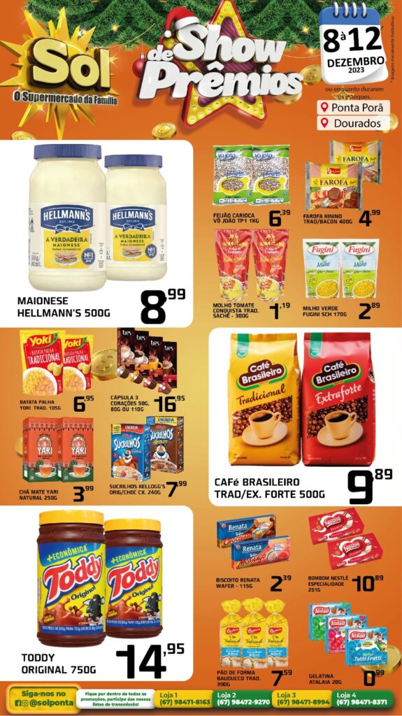 Supermercado Sol e a promoção show de prêmios