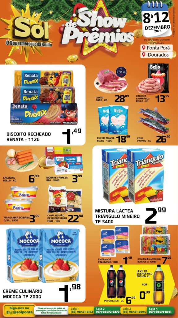 Supermercado Sol e a promoção show de prêmios