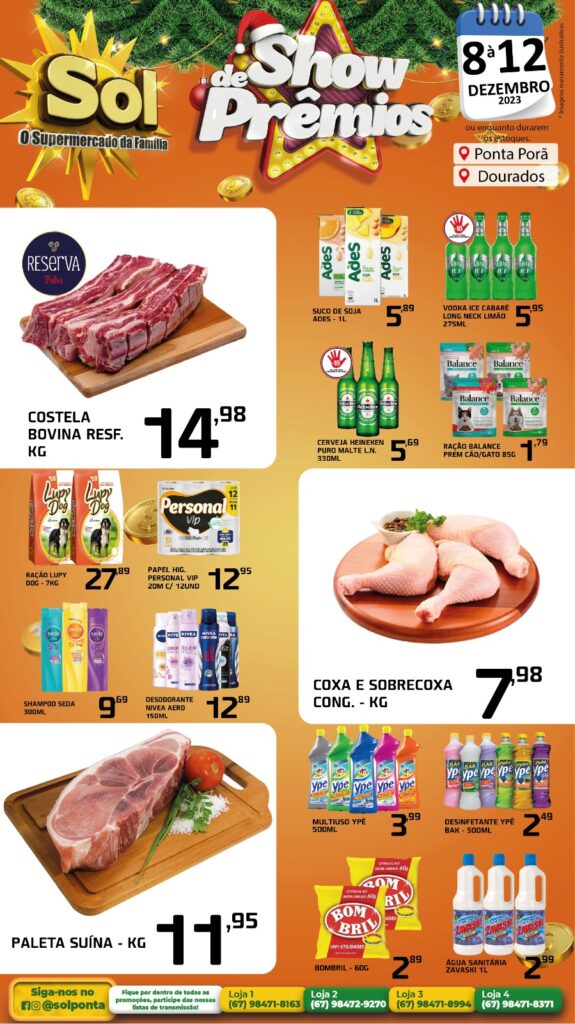 Supermercado Sol e a promoção show de prêmios