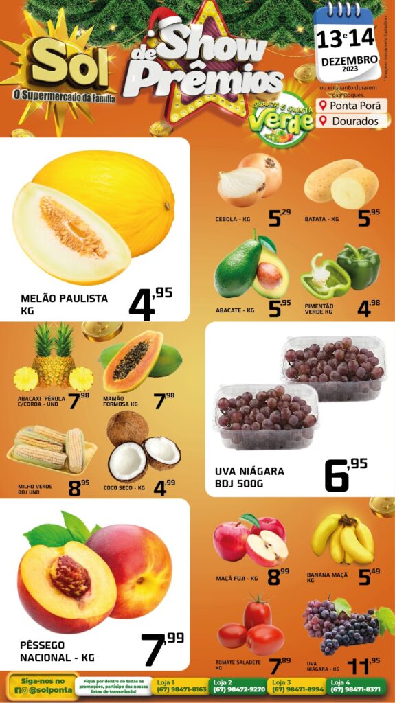 Supermercado Sol e as ofertas da quarta e quinta verde Supermercado Sol e as ofertas da quarta e quinta verde