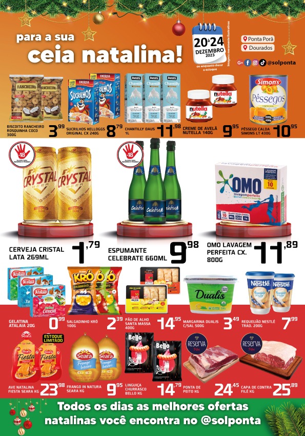 Supermercado Sol e as ofertas do show de prêmios