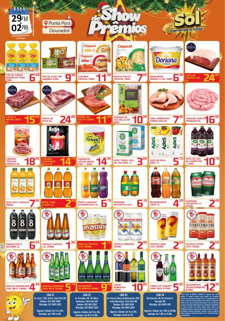 Supermercado Sol e o show de prêmios