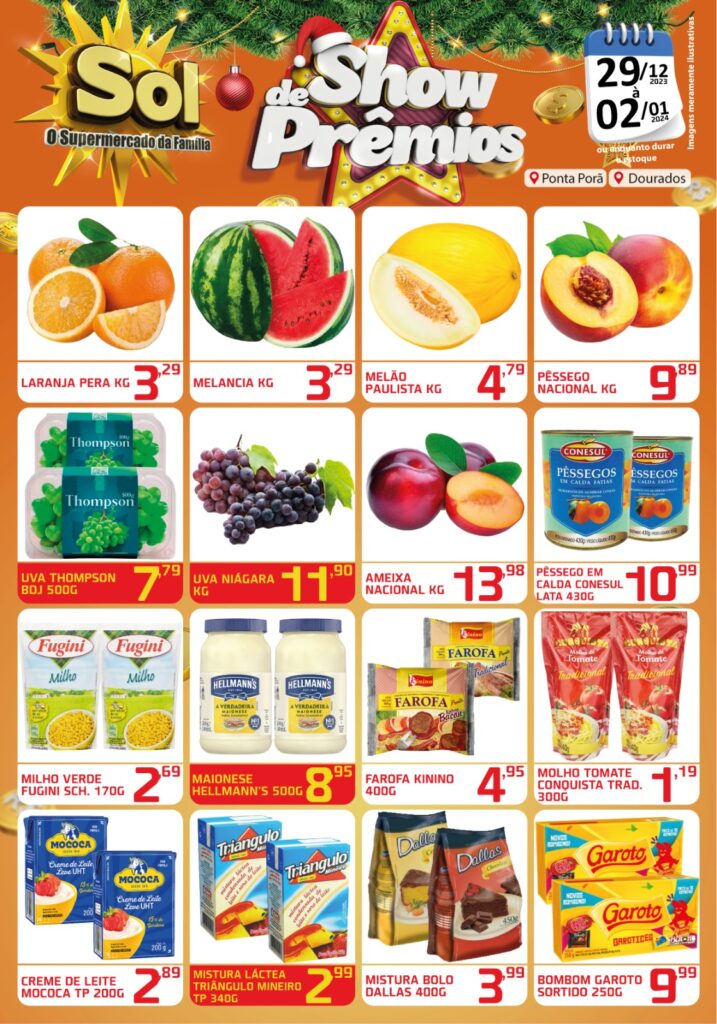 Supermercado Sol e o show de prêmios